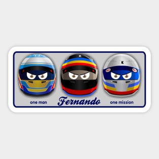 FERNANDO, one man one mission Sticker